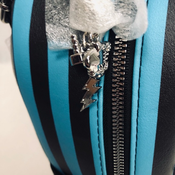 Monster High Frankie Stein “It’s Alive” Lightning Stripe Mini Backpack NWT - Picture 5 of 8